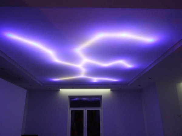 Дизайнерская подсветка потолка